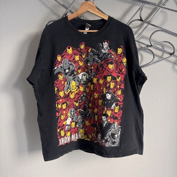 Marvel Other - Rare Vintage MAD ENGINE Marvel Avengers Superheroes Iron Man T Shirt 2000s SZ L